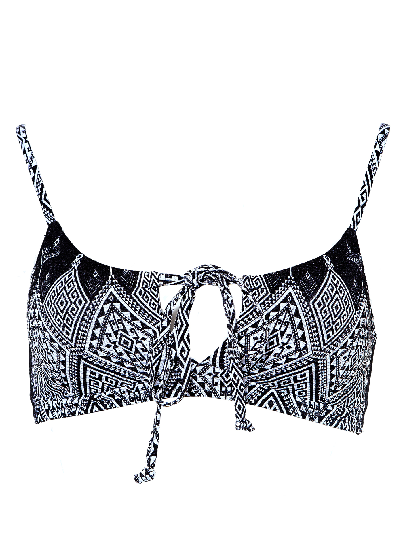 Лиф бандо Черно-белый принт MOU-12344 | фото 4