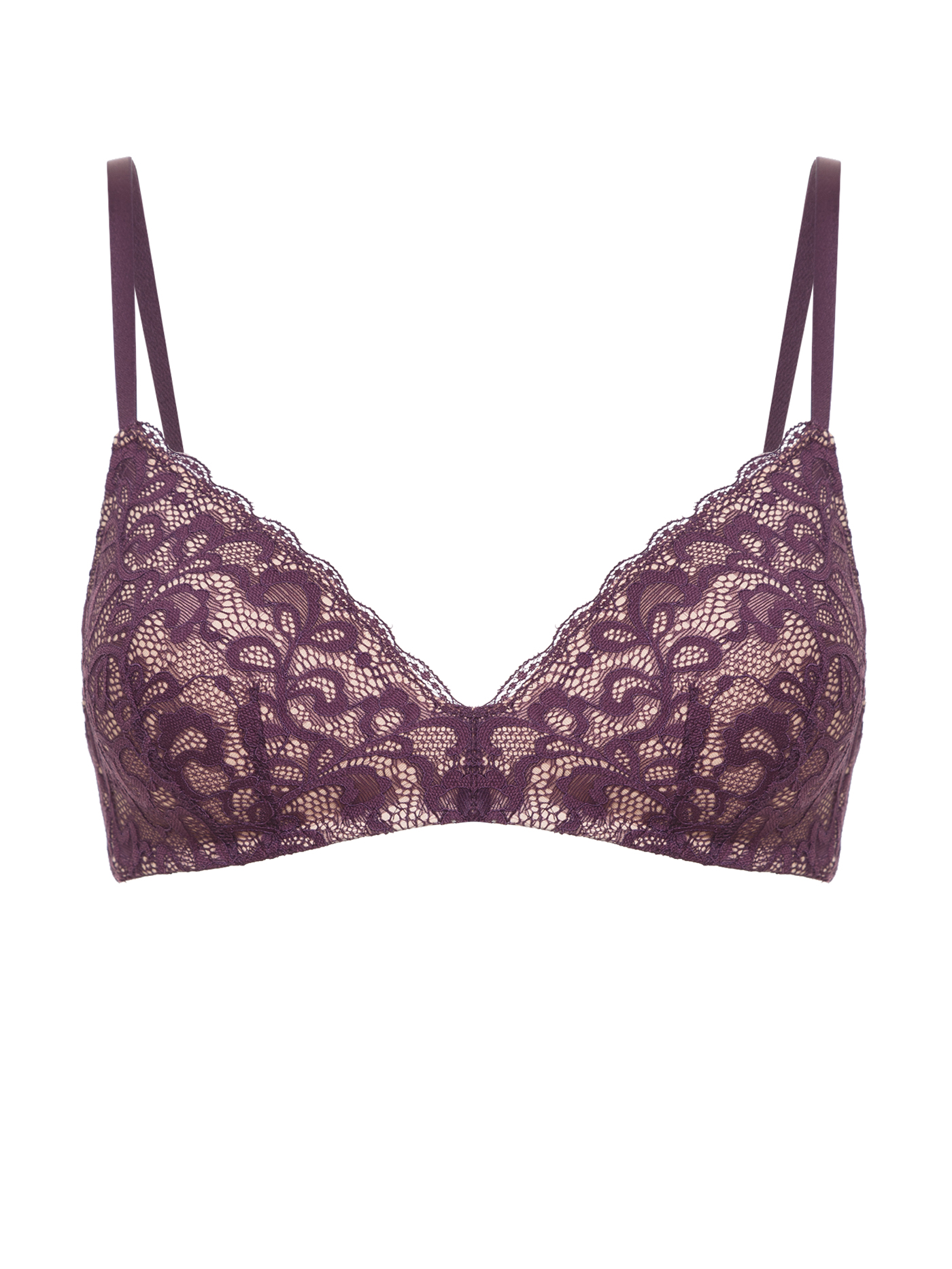 Бюстгальтер треугольник t-shirt Баклажановый 2559F1401 | фото 4