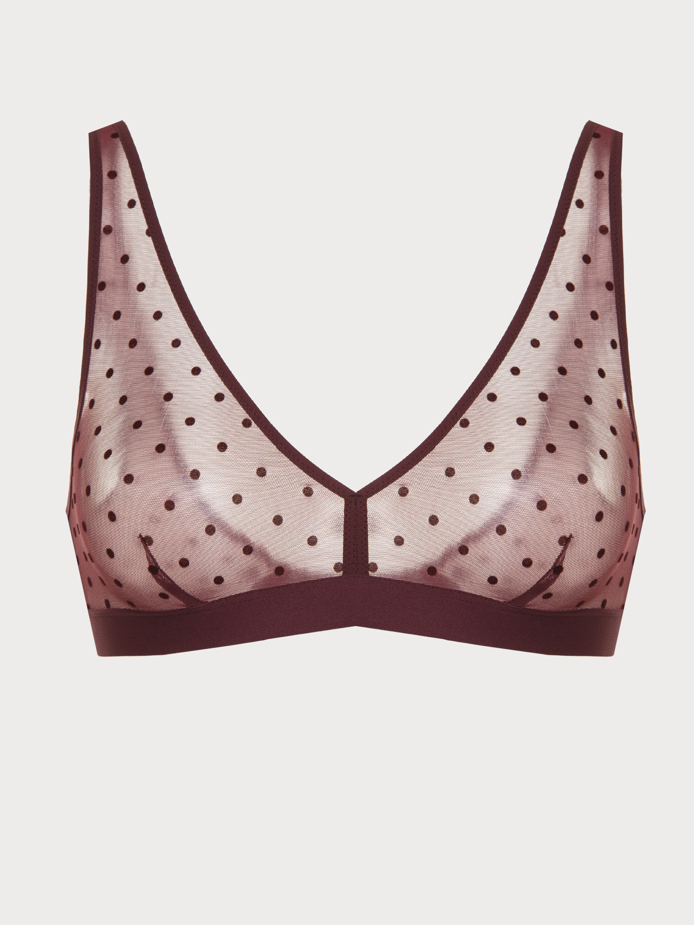 Бюстгальтер мягкий треугольник Бургунди 2925F1418 | фото 7