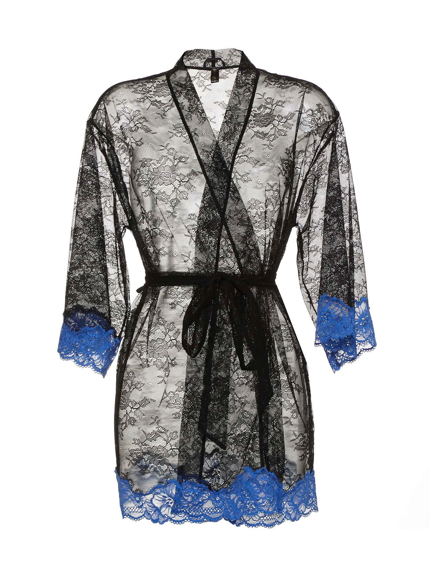 Халат Черный с синим 2486F3501 | фото 3