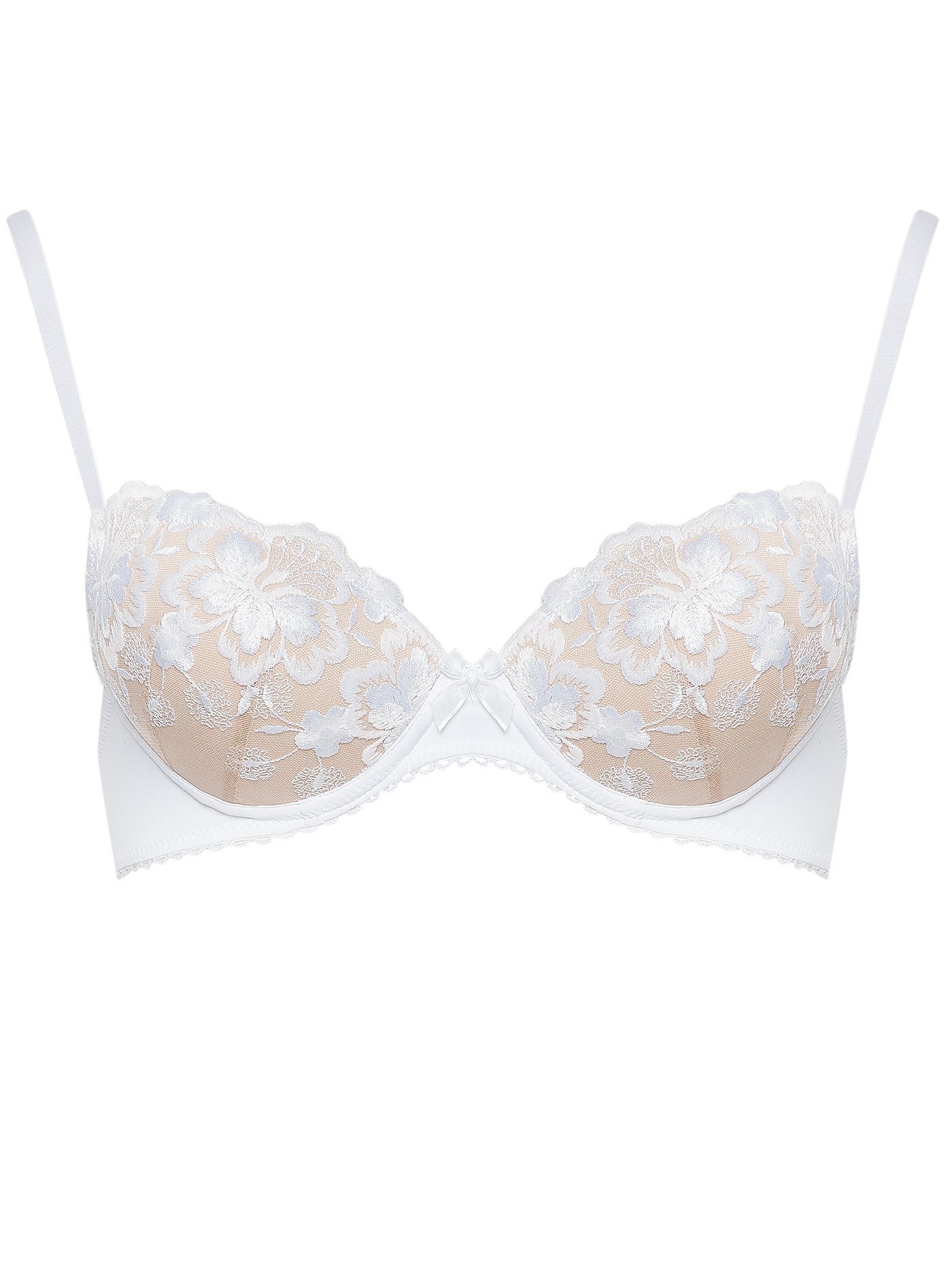 Бюстгальтер push-up Белый с бежевым 2248F1123 | фото 3