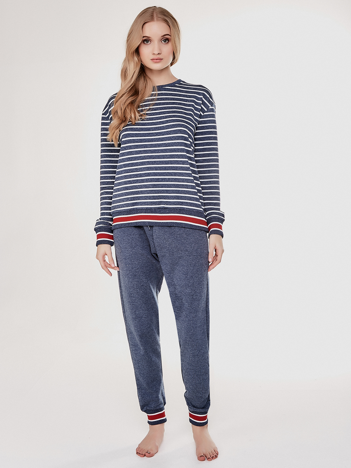 Брюки Серый меланж SL-02 | фото 2