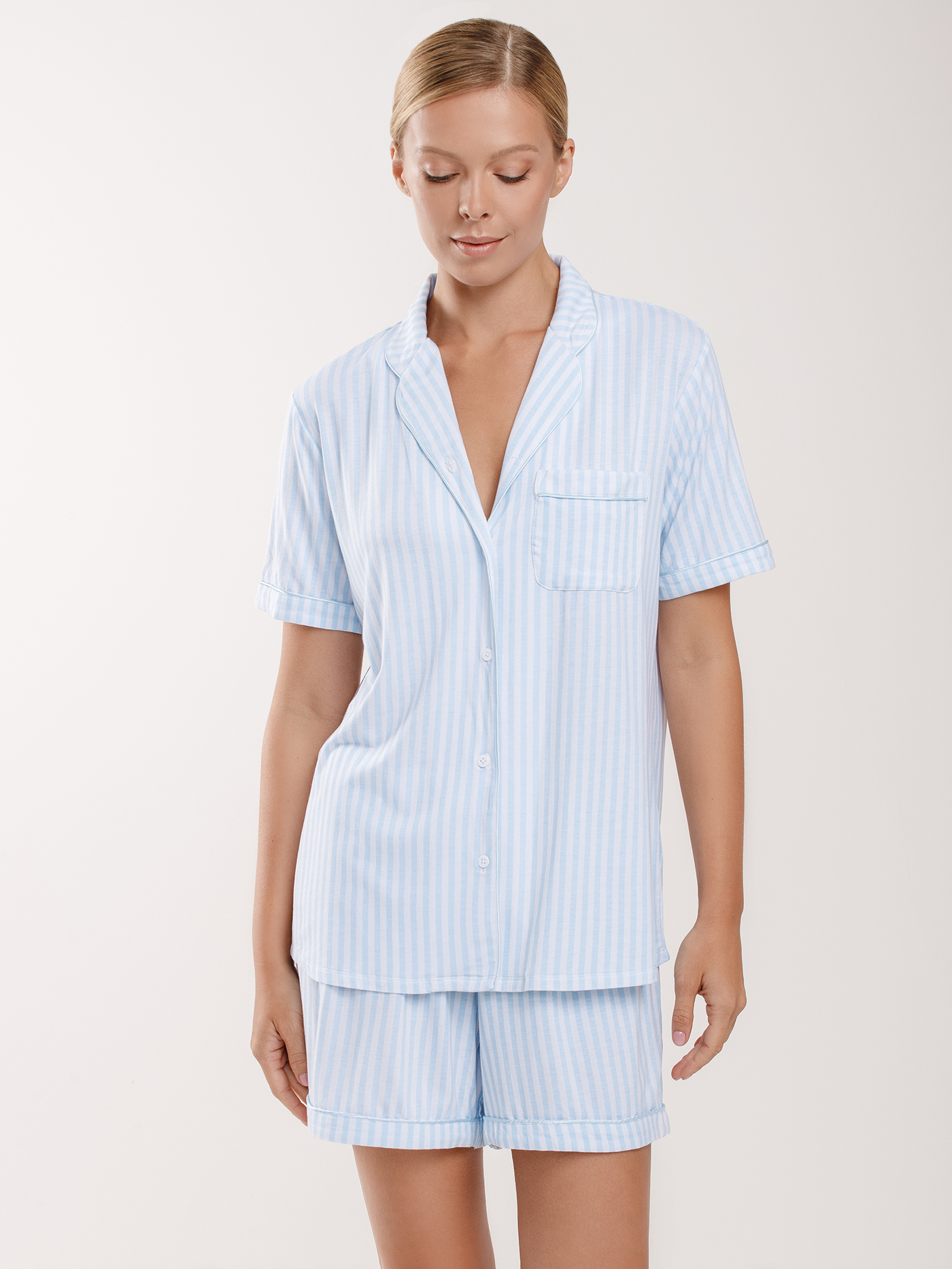 Шорты Принт полоска ALC-1512SH | фото 1