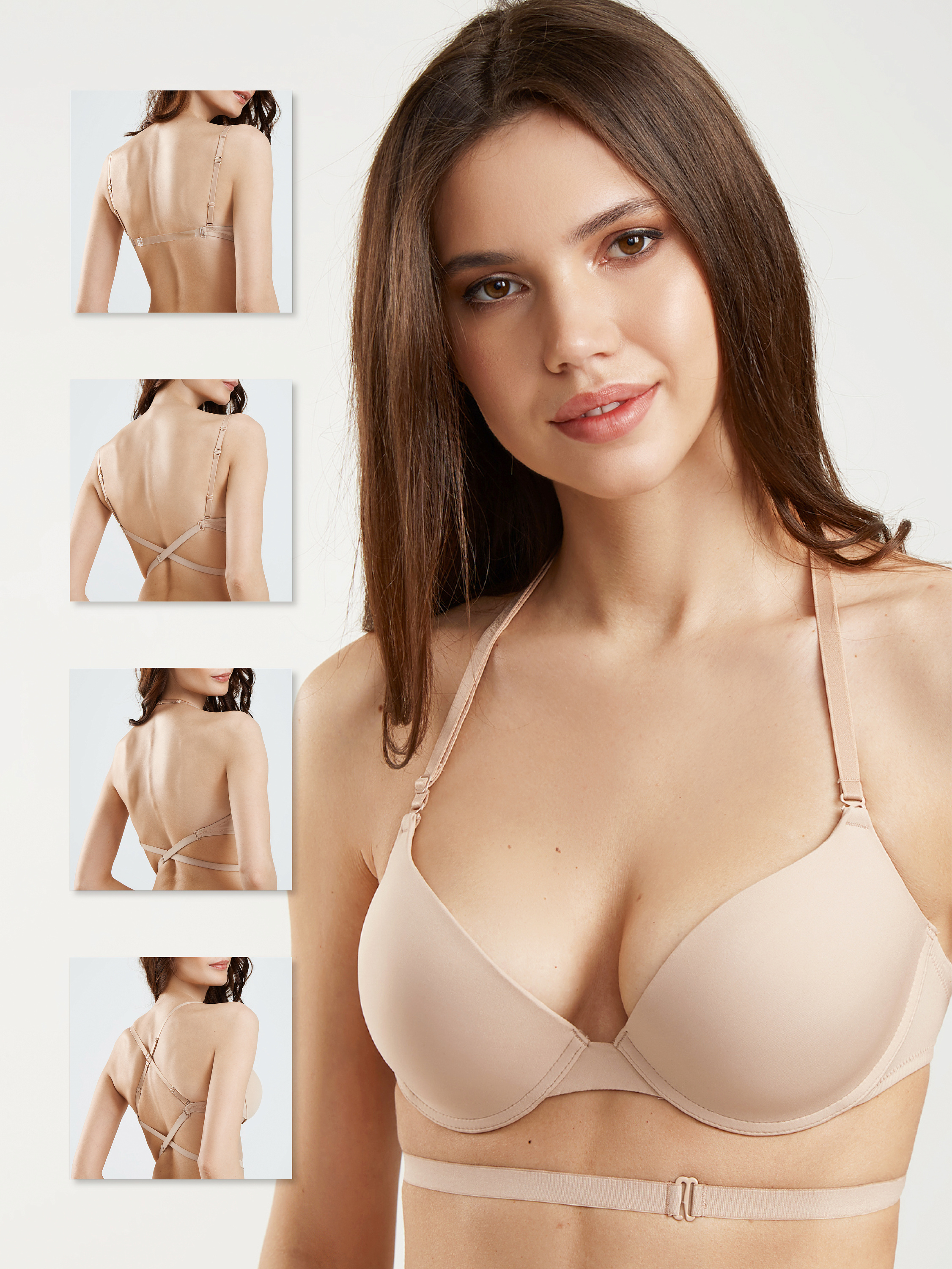Бюстгальтер push-up Бежевый 2613F1137 | фото 1